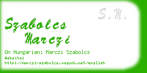 szabolcs marczi business card